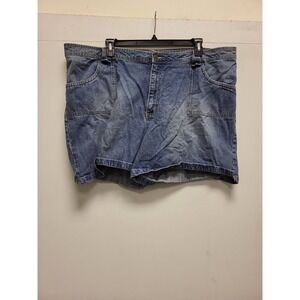 NorthCrest Denim Jean Shorts Womens 26W Blue Cotton Casual Summer Distressed